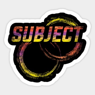 Subject Sticker